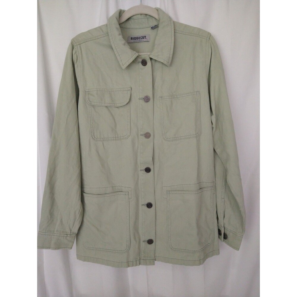 Ridgecut Toughwear Size S Canvas Jacket Sage Green 100% Cotton Chore Pockets
